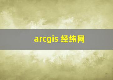 arcgis 经纬网